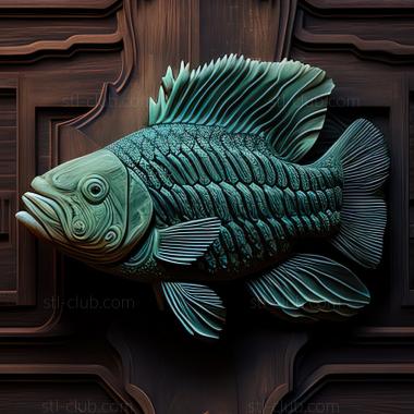 3D model st Yulidochromis fish (STL)